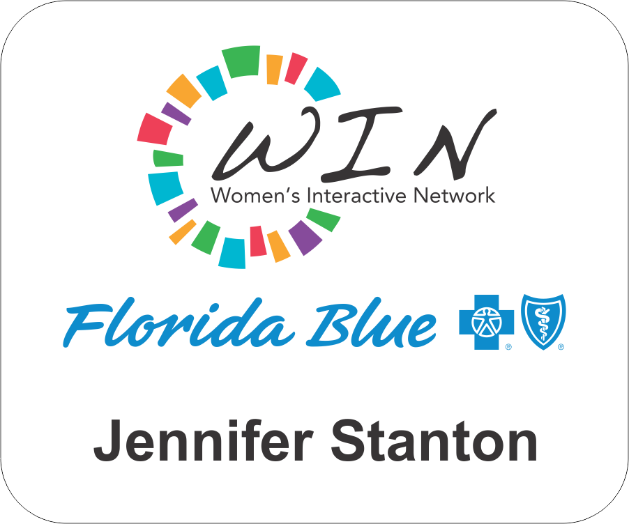 Horizon Promotional Florida Blue WIN Name Tag