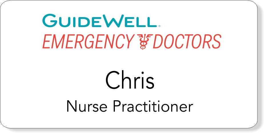 Horizon Promotional Guide Well Emergency Name Tag