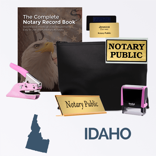 Idaho Pink Deluxe Notary Kit