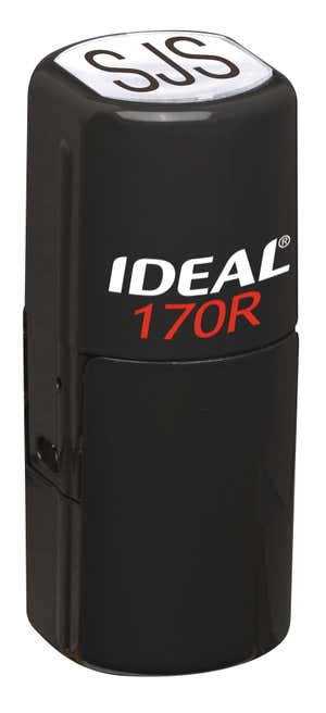 Ideal by Trodat 170R Round Stamp with Black Ink