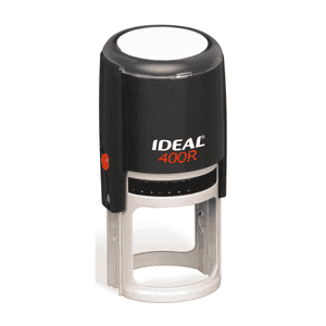 Ideal by Trodat 400R Round Stamp with Black Ink
