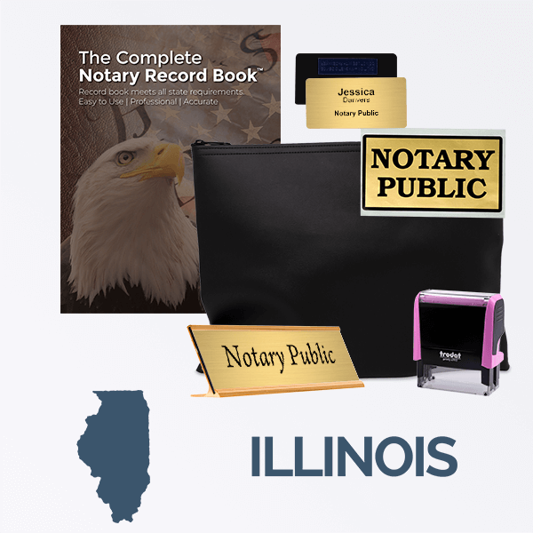 Illinois Pink Deluxe Notary Kit