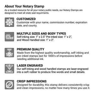 Infographic about the Notary Stamp