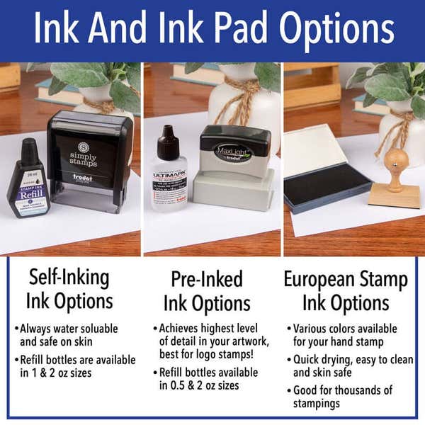 Ink and Ink Pad Options