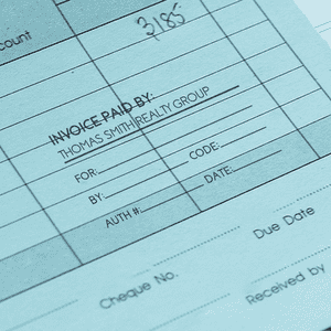 Invoiced Paid By Custom Business Name Form Stamp Lifestyle