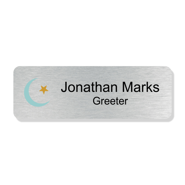 Islamic Faith Full Color Rectangle Name Tag