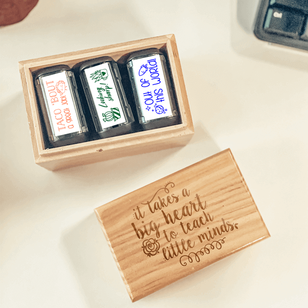 It Takes a Big Heart Teacher Stamp Box Set
