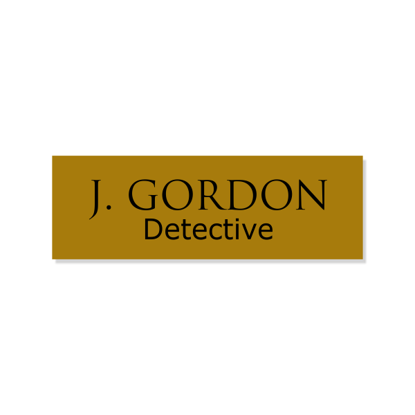 J. Gordon Halloween Costume Name Tag