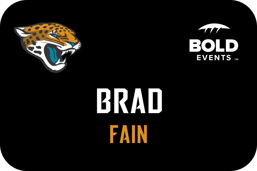 Jacksonville Jaguars Bold Events Name Badge 