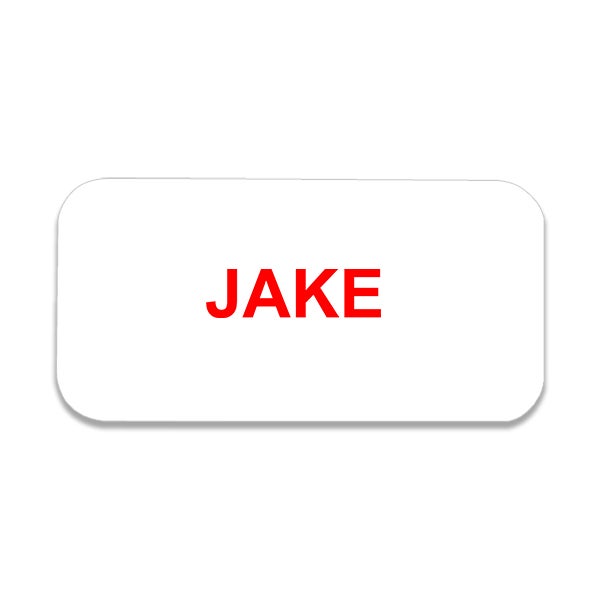 Jake Costume Name Tag With Logo