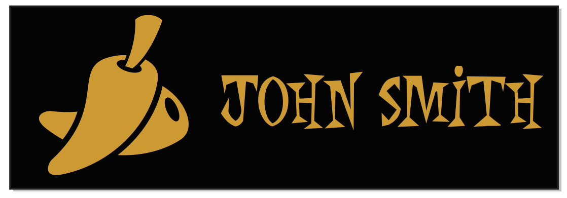 Jalapeno Pepper Rectangle Restaurant Name Tag