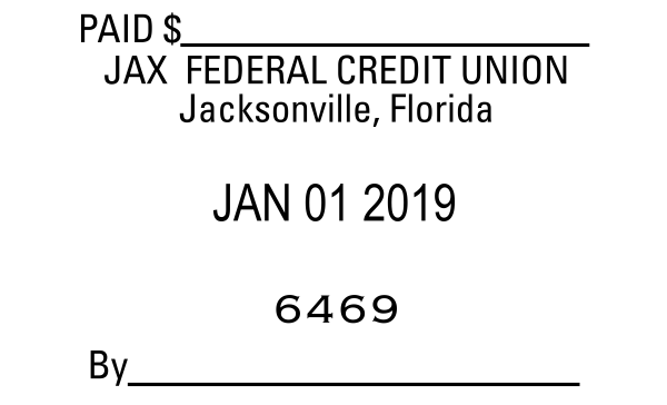 Jax Federal Credit Union PAID dater