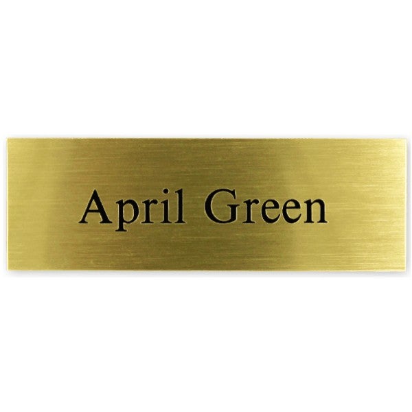 JEA 1" x 3" Brass Plate