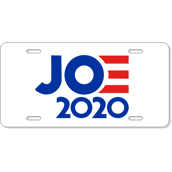 Joe 2020 License Plate