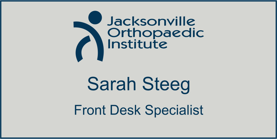 JOI - Grey/Blue - Laser Engraved Name TAG