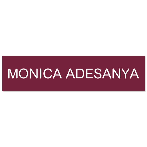 JOI Rehabilitation - Burgundy Name Plate