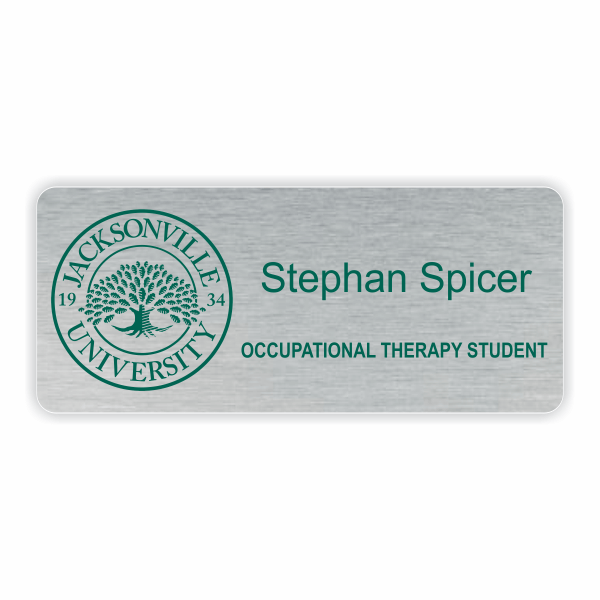 Jacksonville University Occupational Therapy Student Name Tag