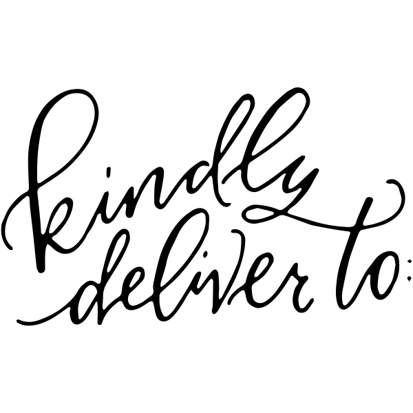 Kindly Deliver Craft Stamp