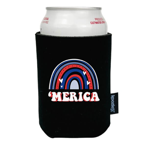 Koozie® America Rainbow Patriotic Drink Cooler