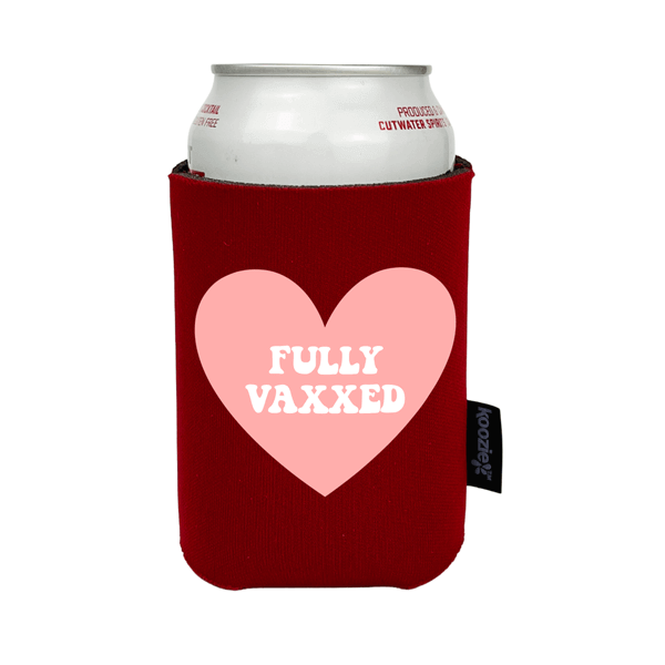 Koozie® Fully Vaxxed Heart Full Color Drink Cooler
