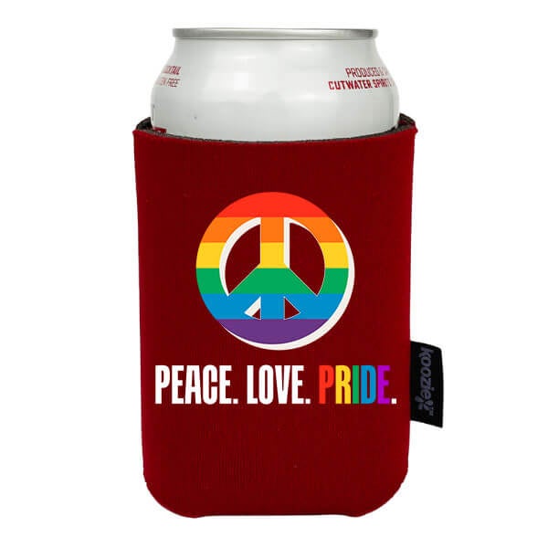 Koozie® Peace Love Pride Drink Cooler