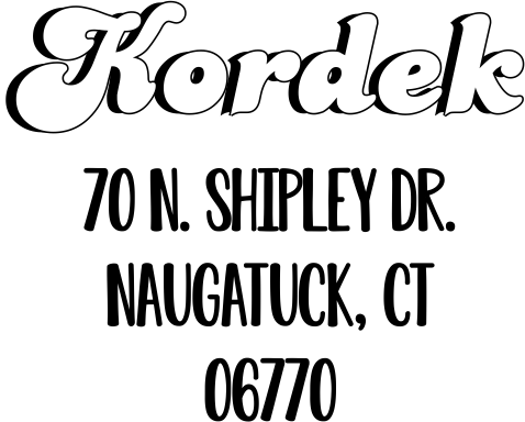 Kordek Bold Address Stamp