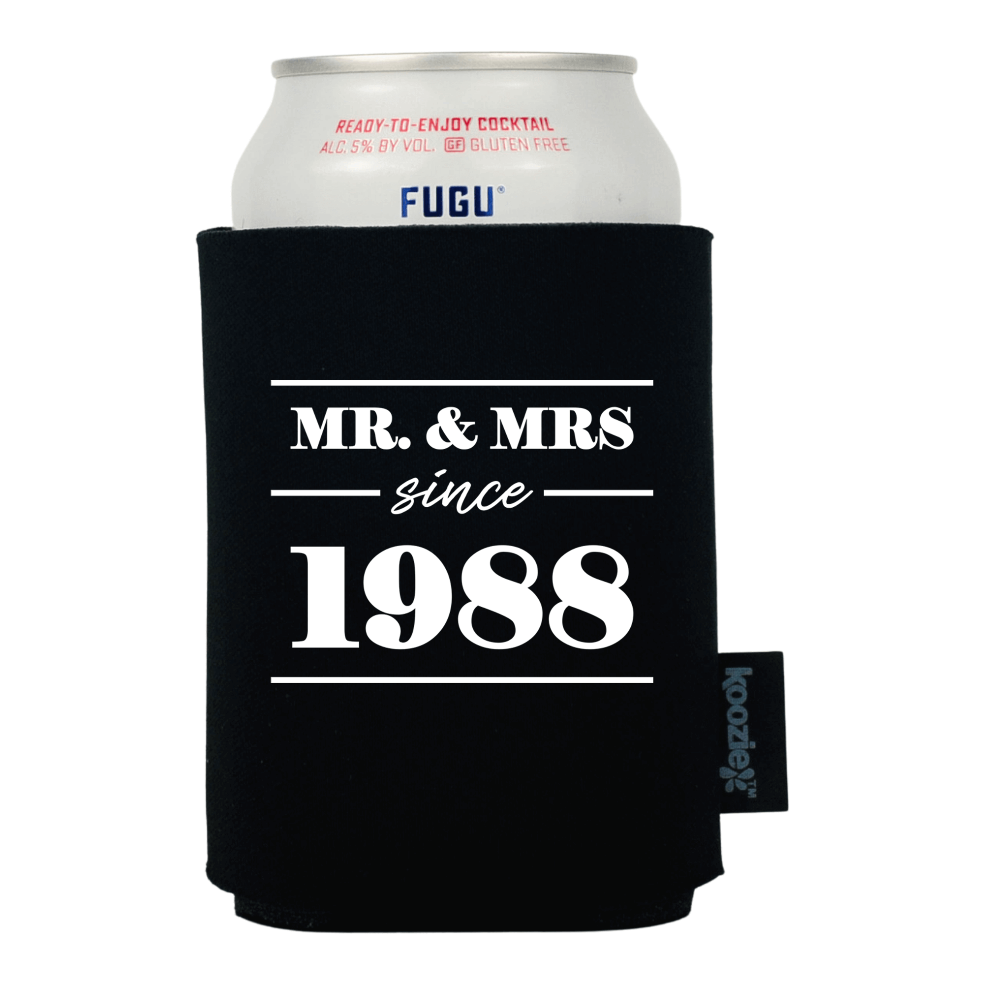 Koozie® Mr & Mrs Since Anniversary Drink Cooler