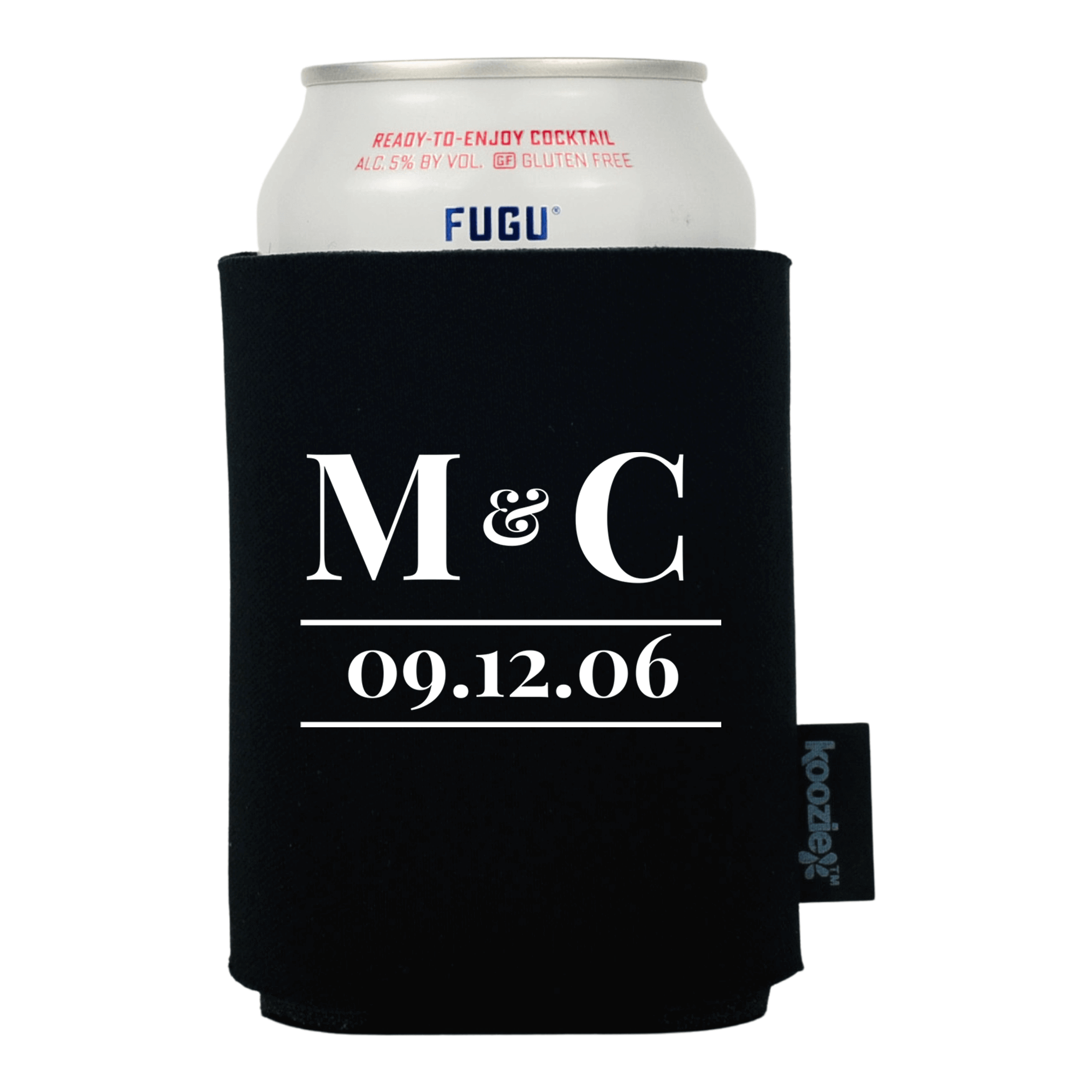 Koozie® Modern Initial Anniversary Drink Cooler