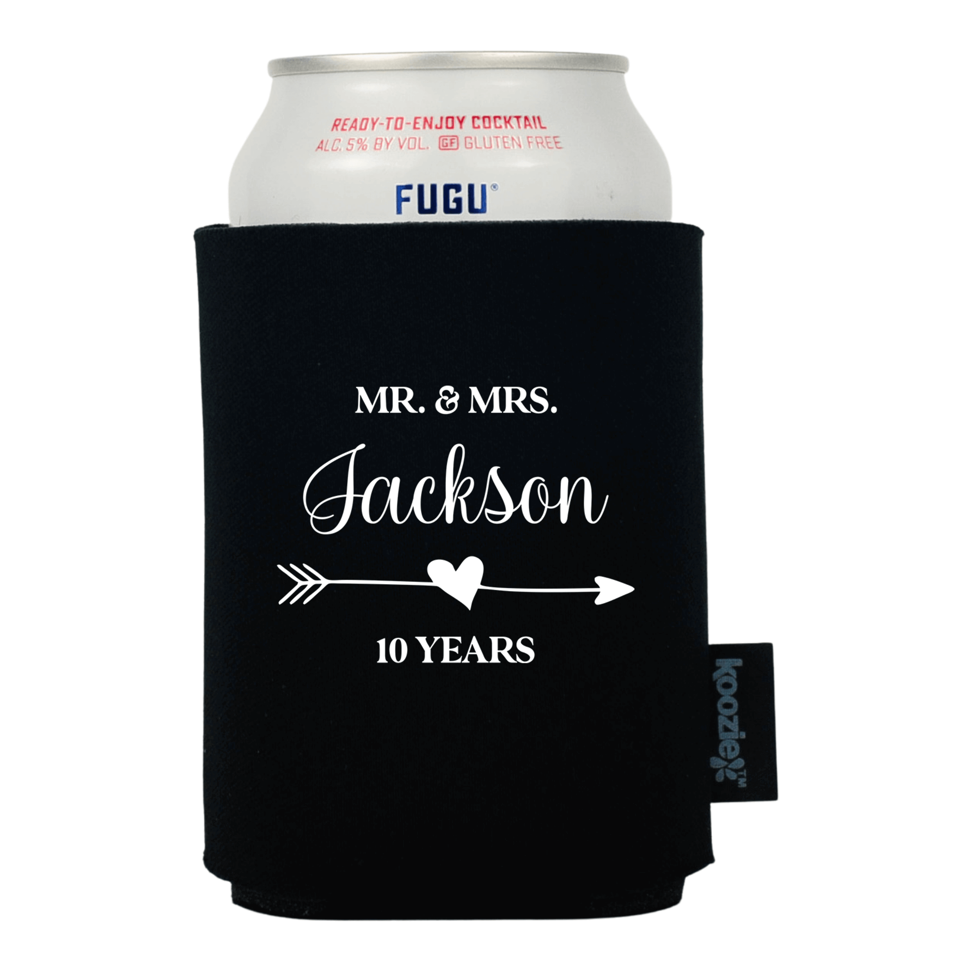 Koozie® Heart and Arrow Anniversary Drink Cooler