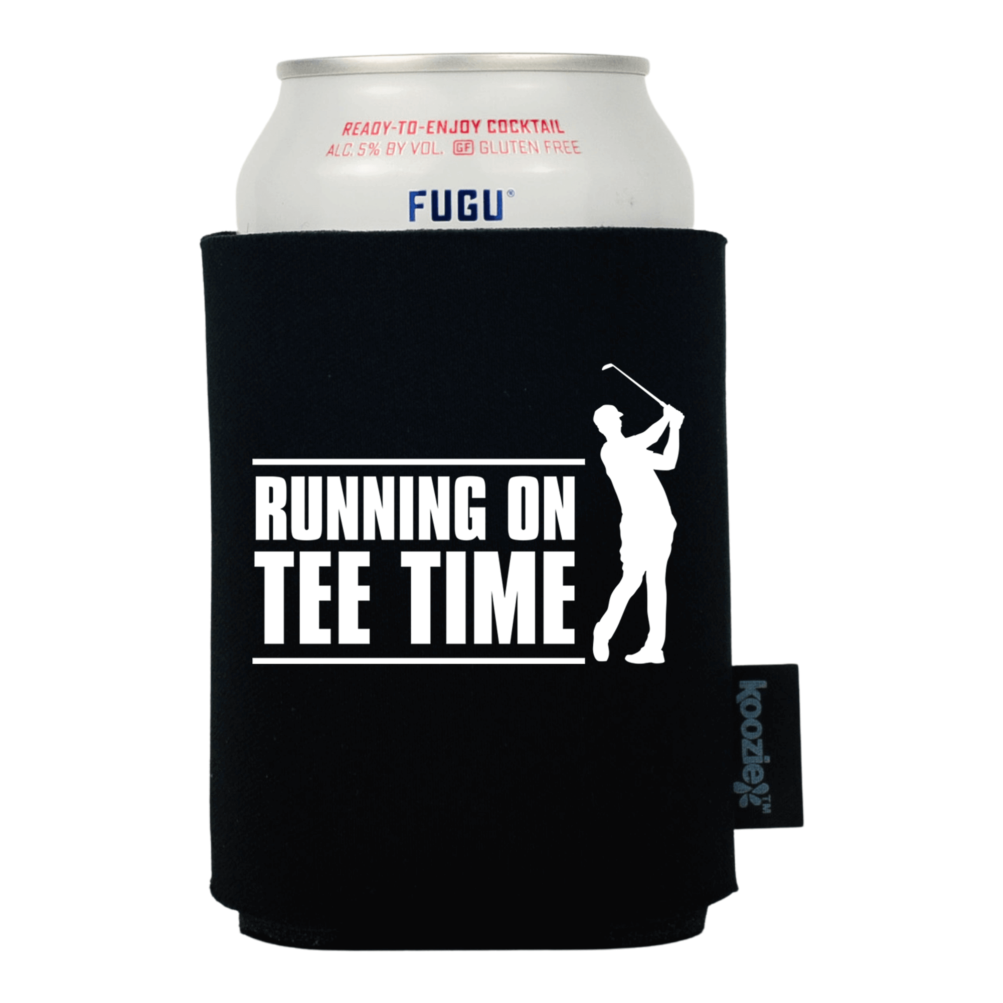 Koozie® Running on Tee Time Drink Cooler