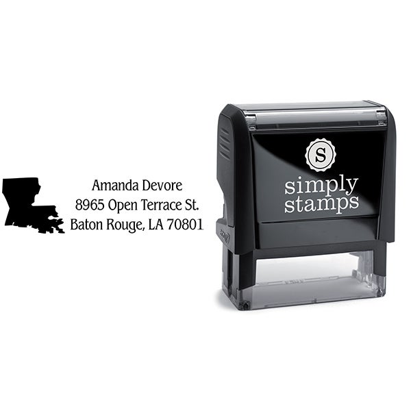 Louisiana Custom Return Address Stamp Simply Stamps