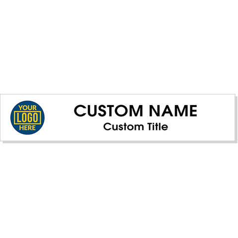 2" x 10" Wall Plate with Full Color Left Logo