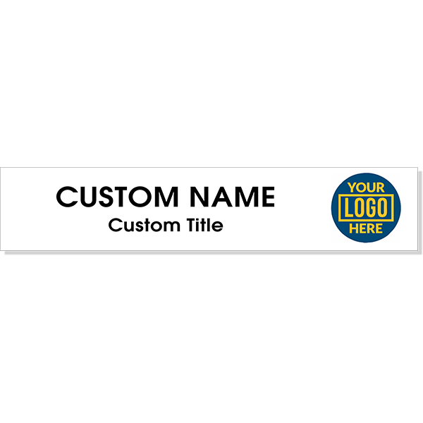 2" x 10" Wall Plate with Full Color Right Logo
