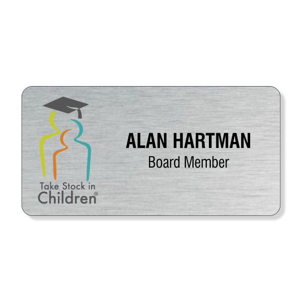 Launch Take Stock in Children Name Tag