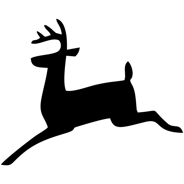 Leaping Reindeer Holiday Stamp