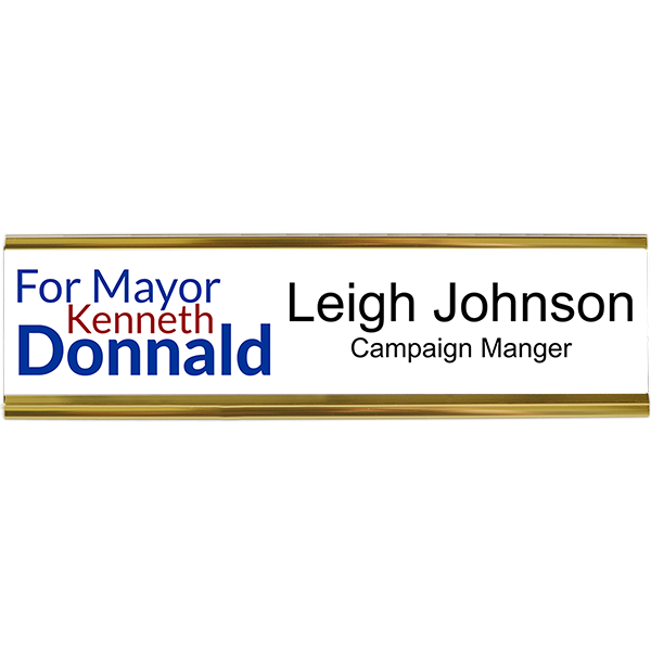 Left Logo Local Elections Campaign Desk Plate