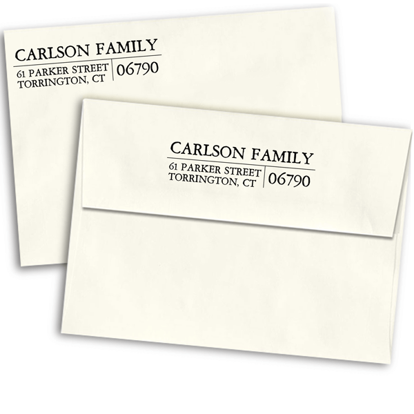 Letterpress Custom Address Stamp Simply Stamps