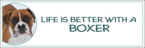 "Life is Better with a Boxer" Decal 