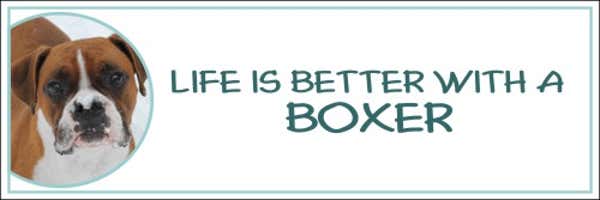 Life is Better with a Boxer Decal