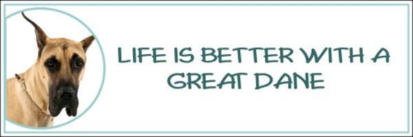 Life is Better with a Great Dane Decal
