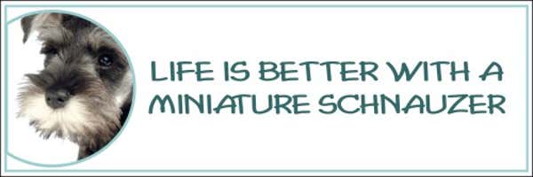 Life is Better with a Miniature Schnauzer Decal