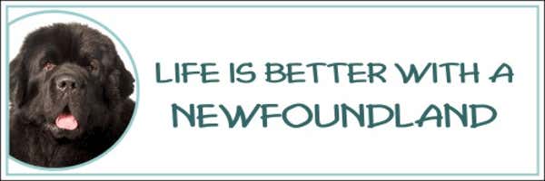 Life is Better with a Newfoundland Decal