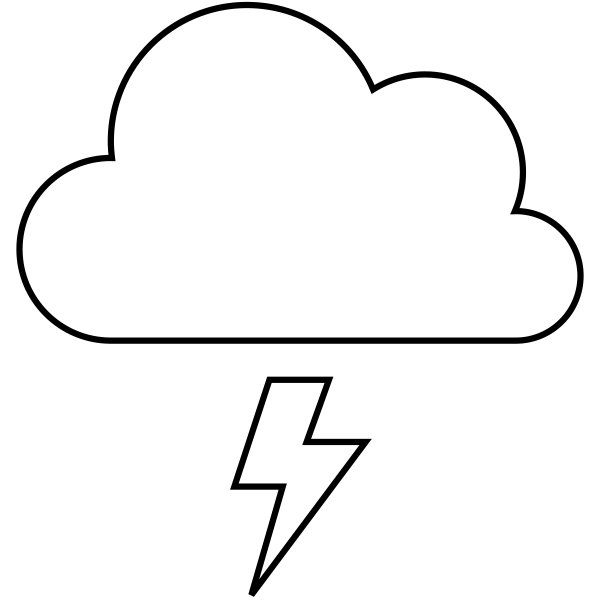 Lightning Weather Journal Stamp