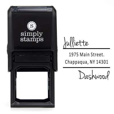 Offset Name Address Stamp - alternate view