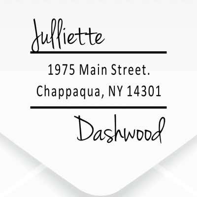Offset Custom Address Stamp