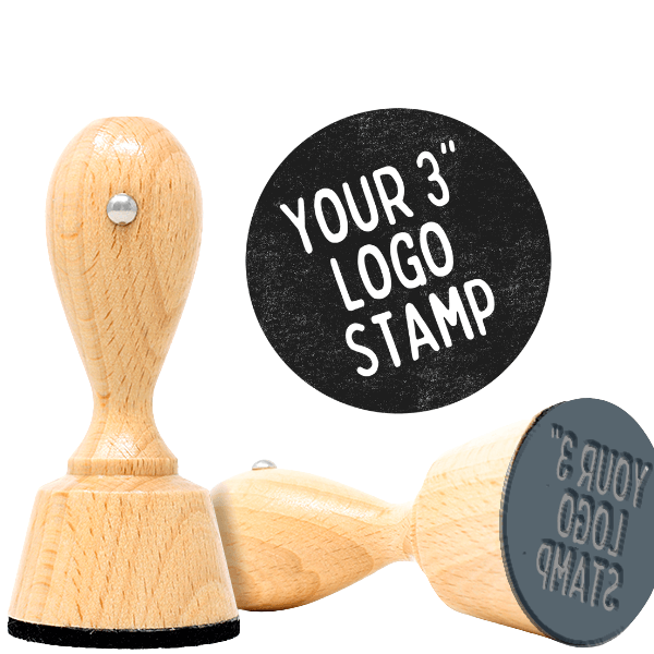 3 inch Custom Logo Stamp