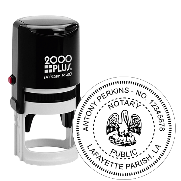 Louisiana Notary Round Stamp