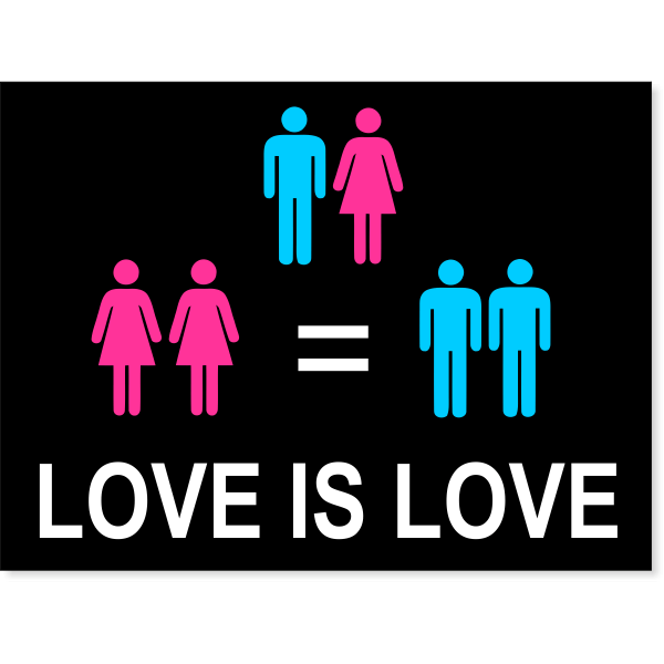 Love is Love Yard Sign | 18