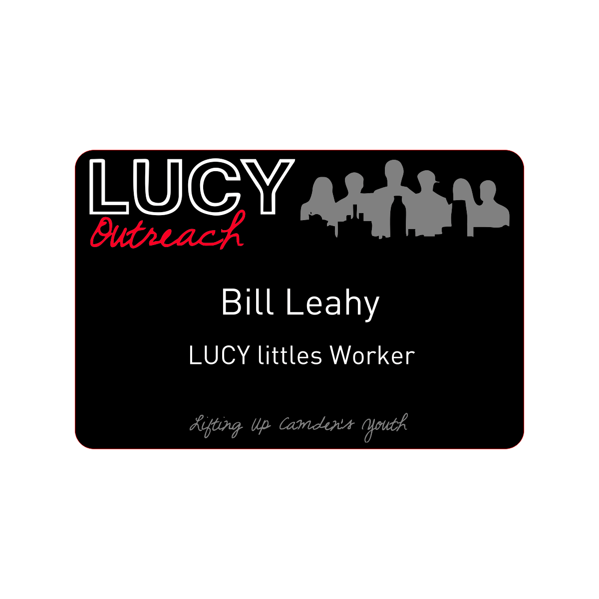 LUCY Outreach Chalkboard Name Tag