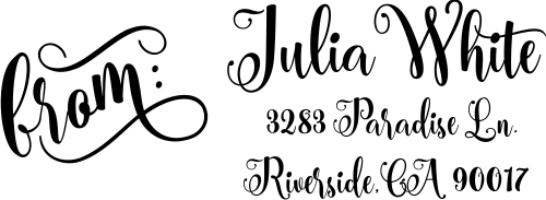 Julia Script Address Stamp